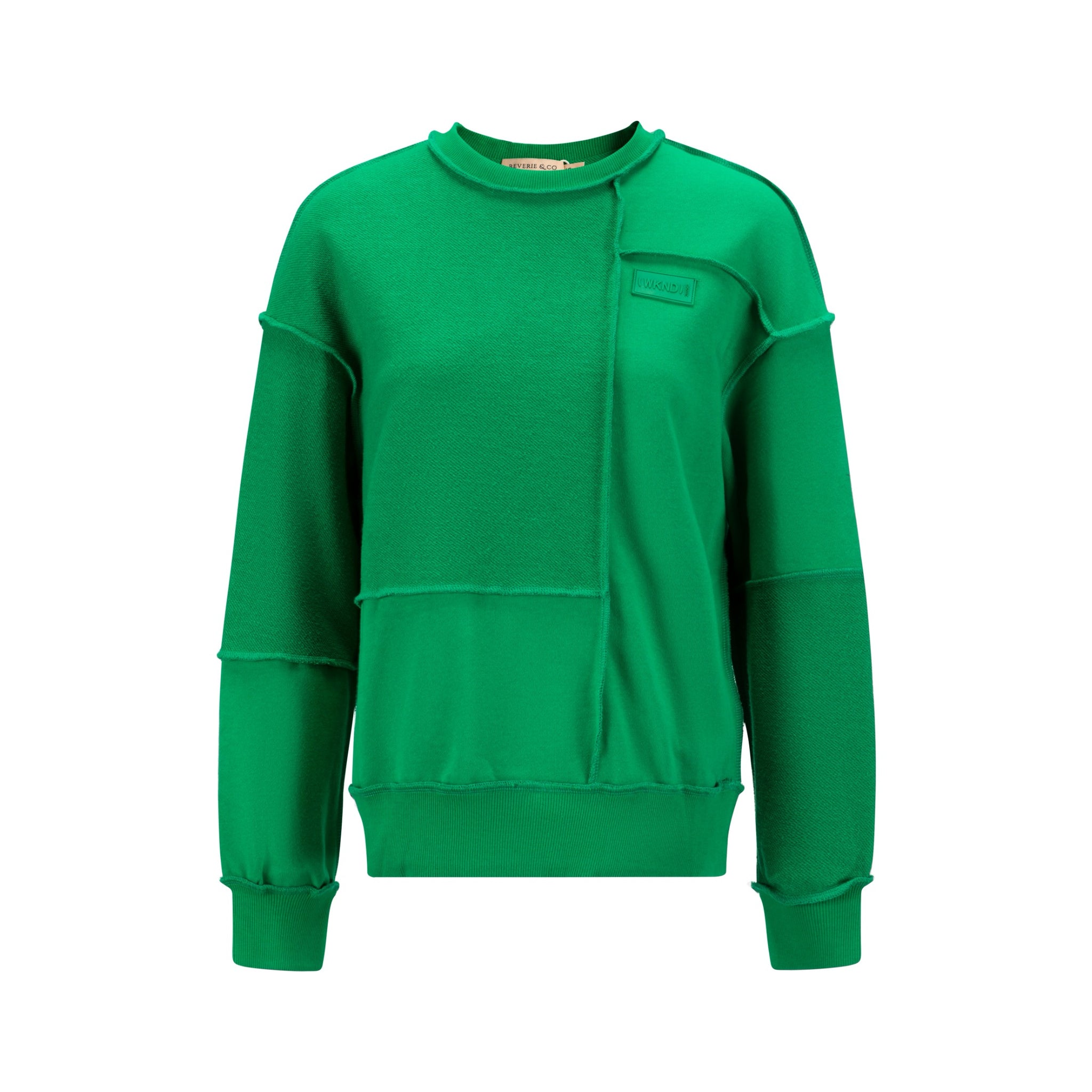 Raw Edged Sweater - Kelly Green