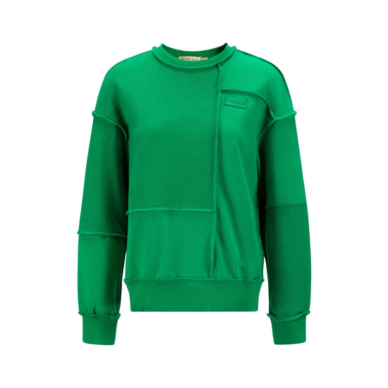 Raw Edged Sweater - Kelly Green