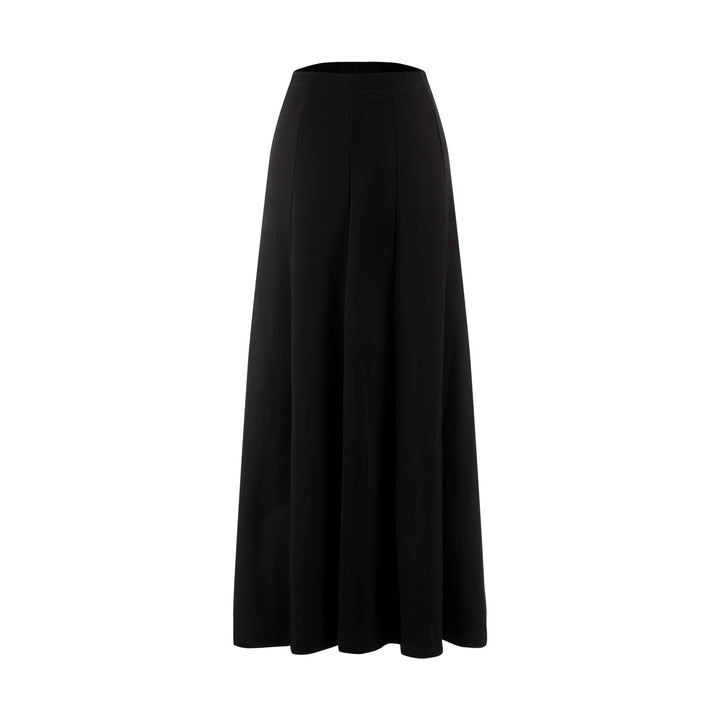 Circle Panelled Skirt - Black