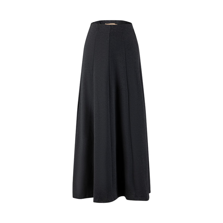 Circle Paneled Skirt- Dark Heather Grey