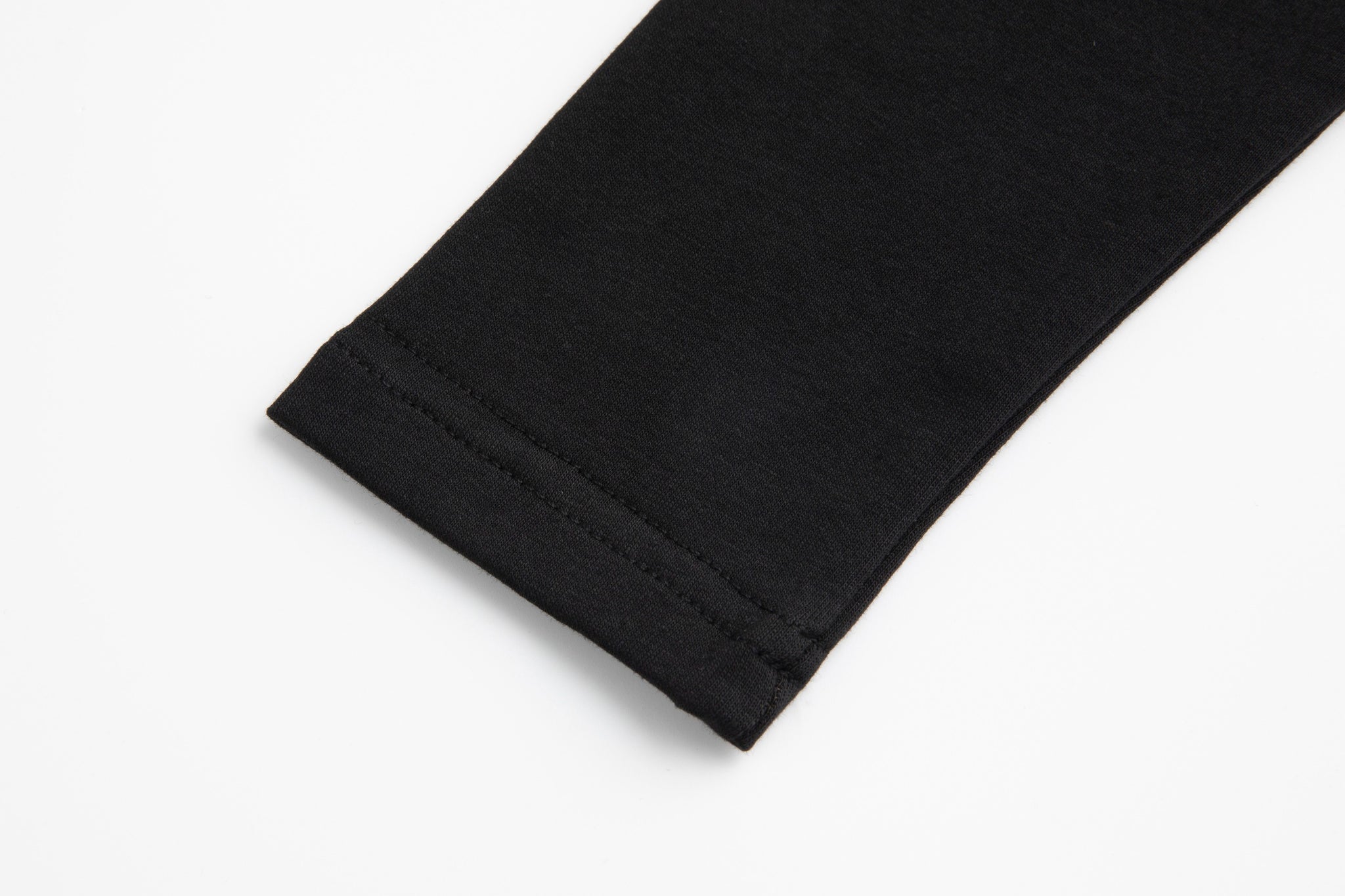 Mock Neck Panelled Wrap Top - Black