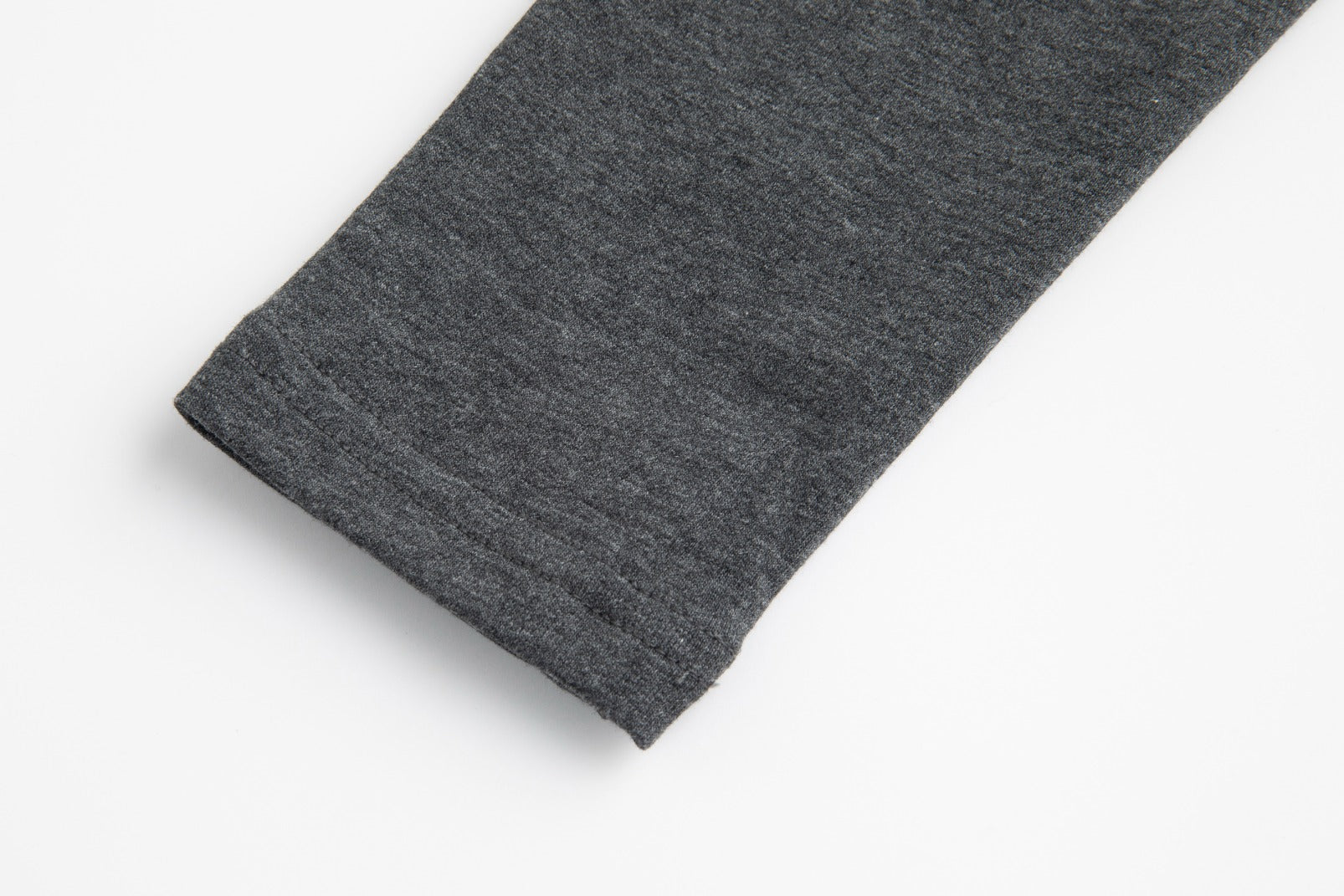Mock Neck Paneled Wrap Top - Dark Heather Grey