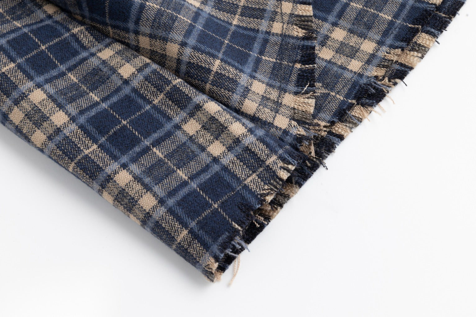 Plaid Tie Skirt - Blue
