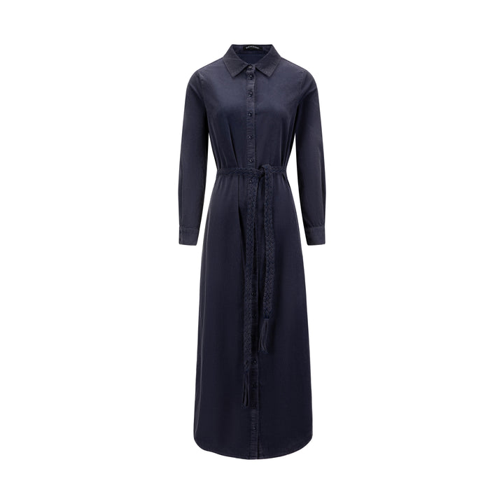 Corduroy Dress - Navy Wash