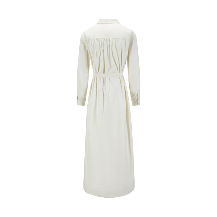 Cream Corduroy Dress