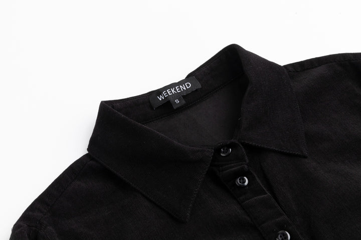 Corduroy Dress - Black