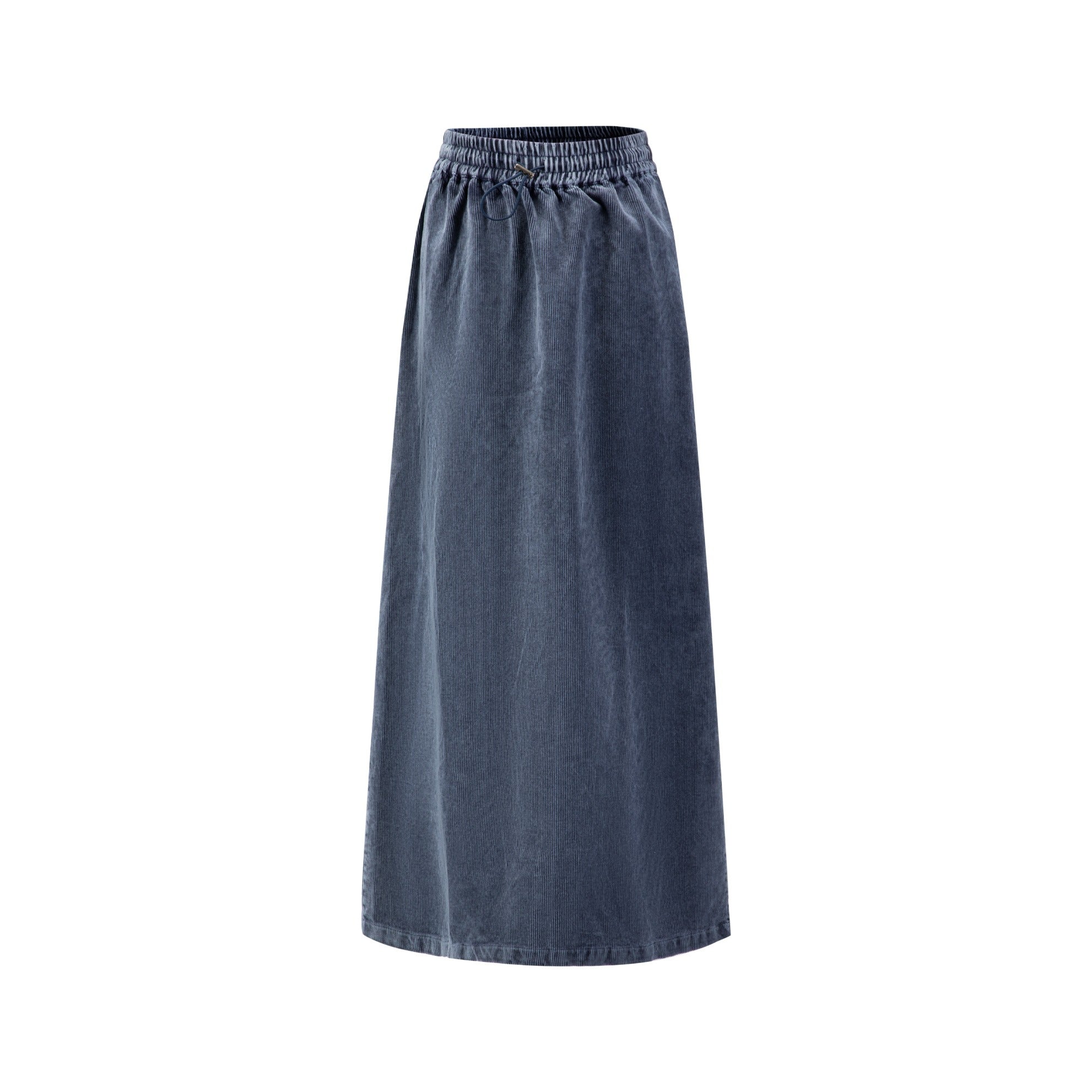 Washed Corduroy Skirt - Blue