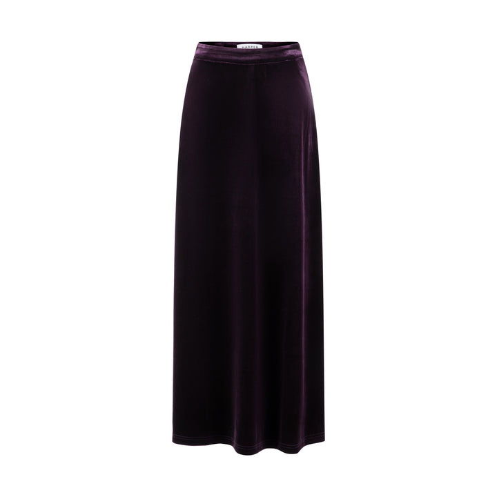 Plum Velvet Skirt