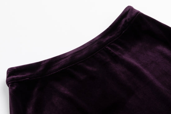 Plum Velvet Skirt