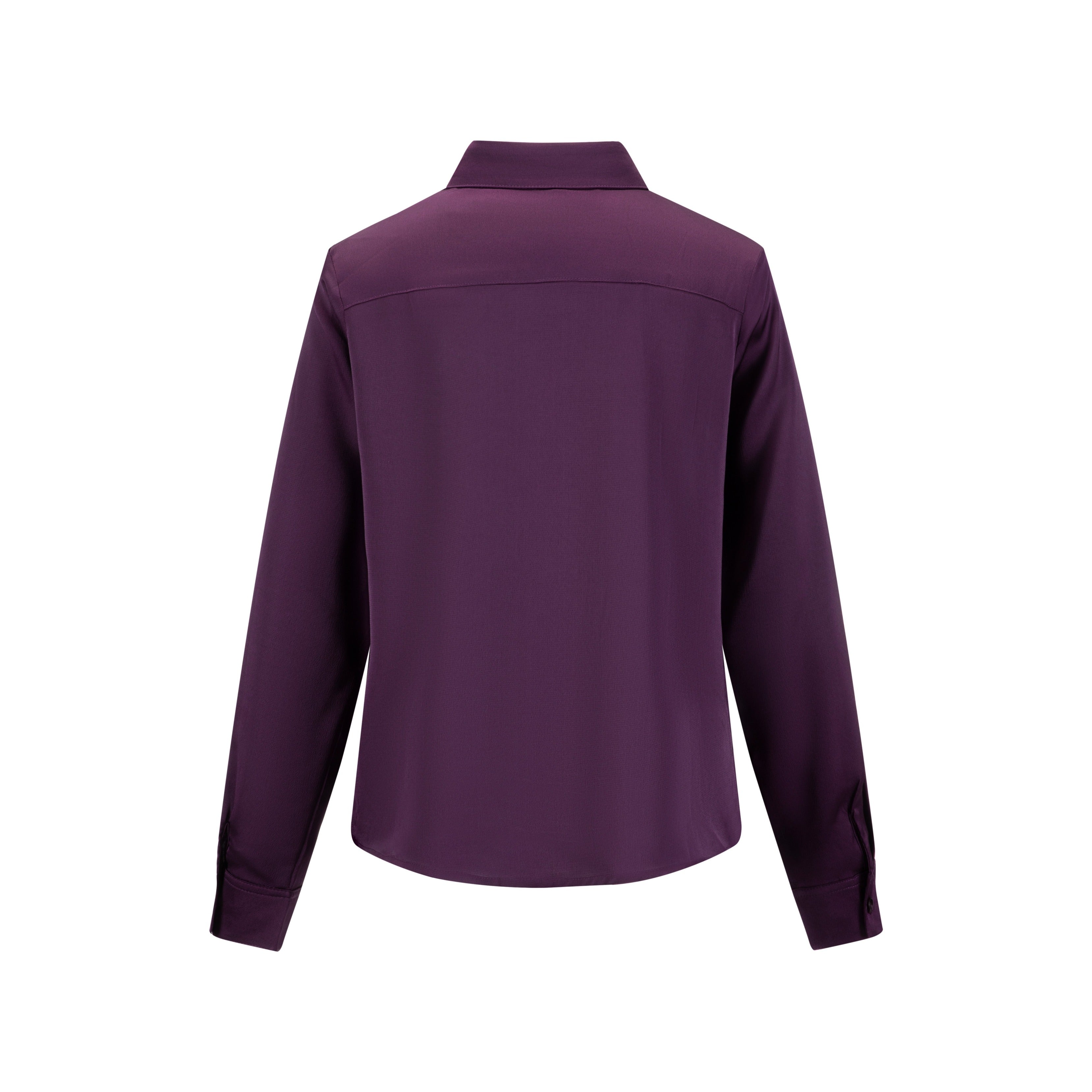 Plum Satin Blouse