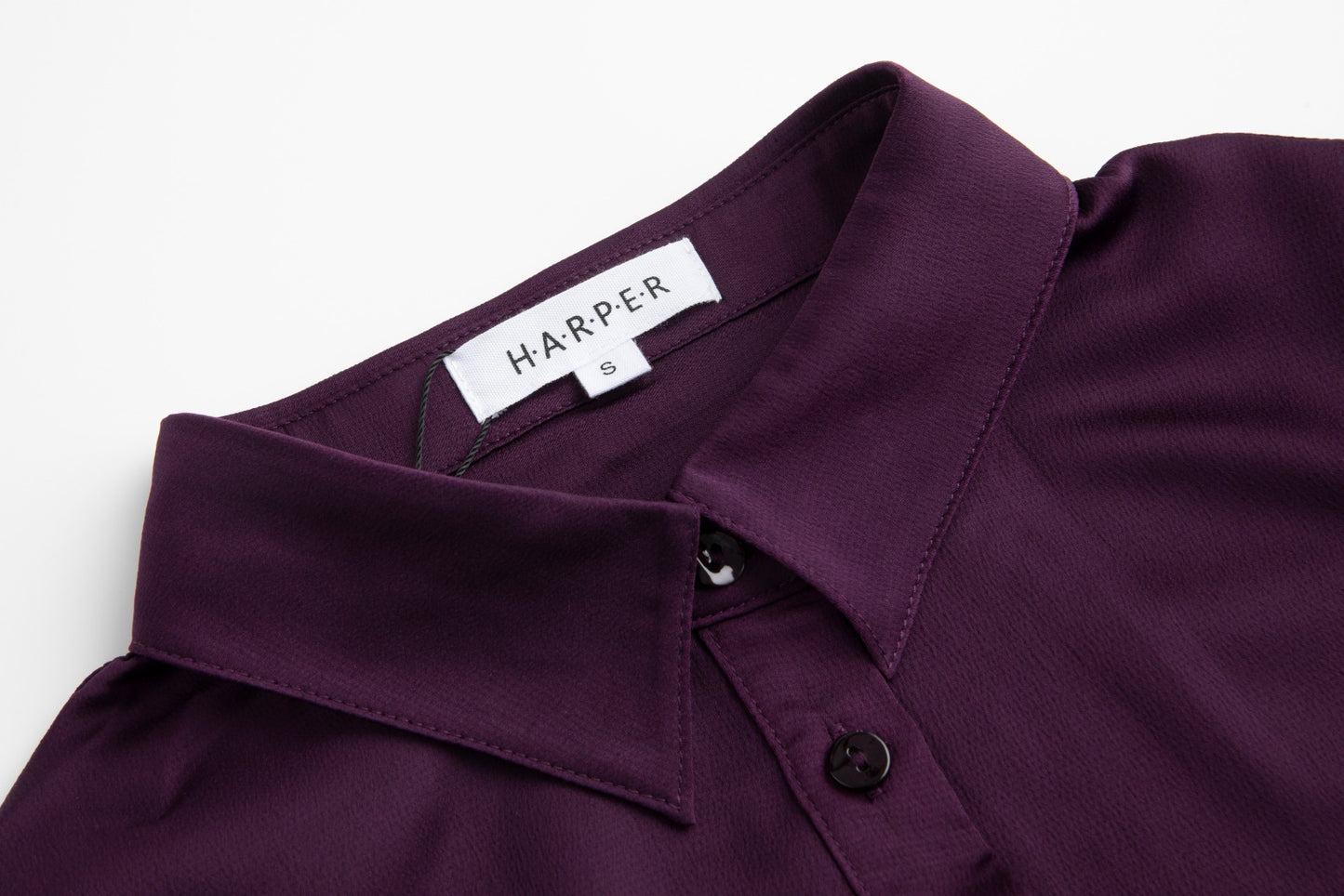 Plum Satin Blouse