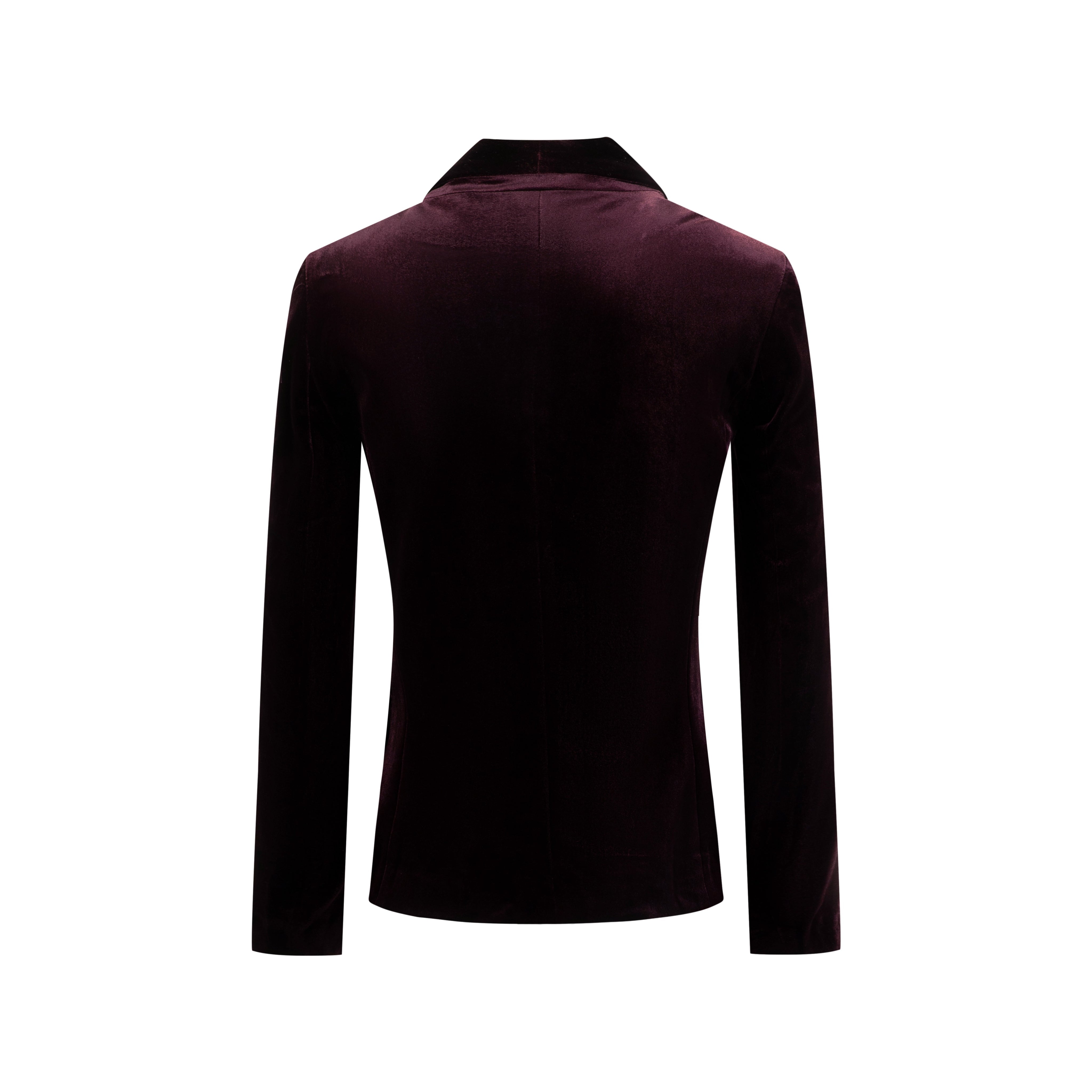 Burgundy Velvet Blazer