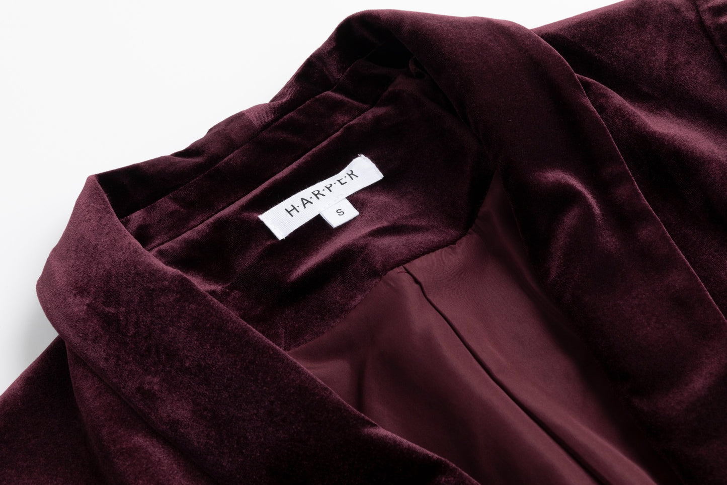 Burgundy Velvet Blazer
