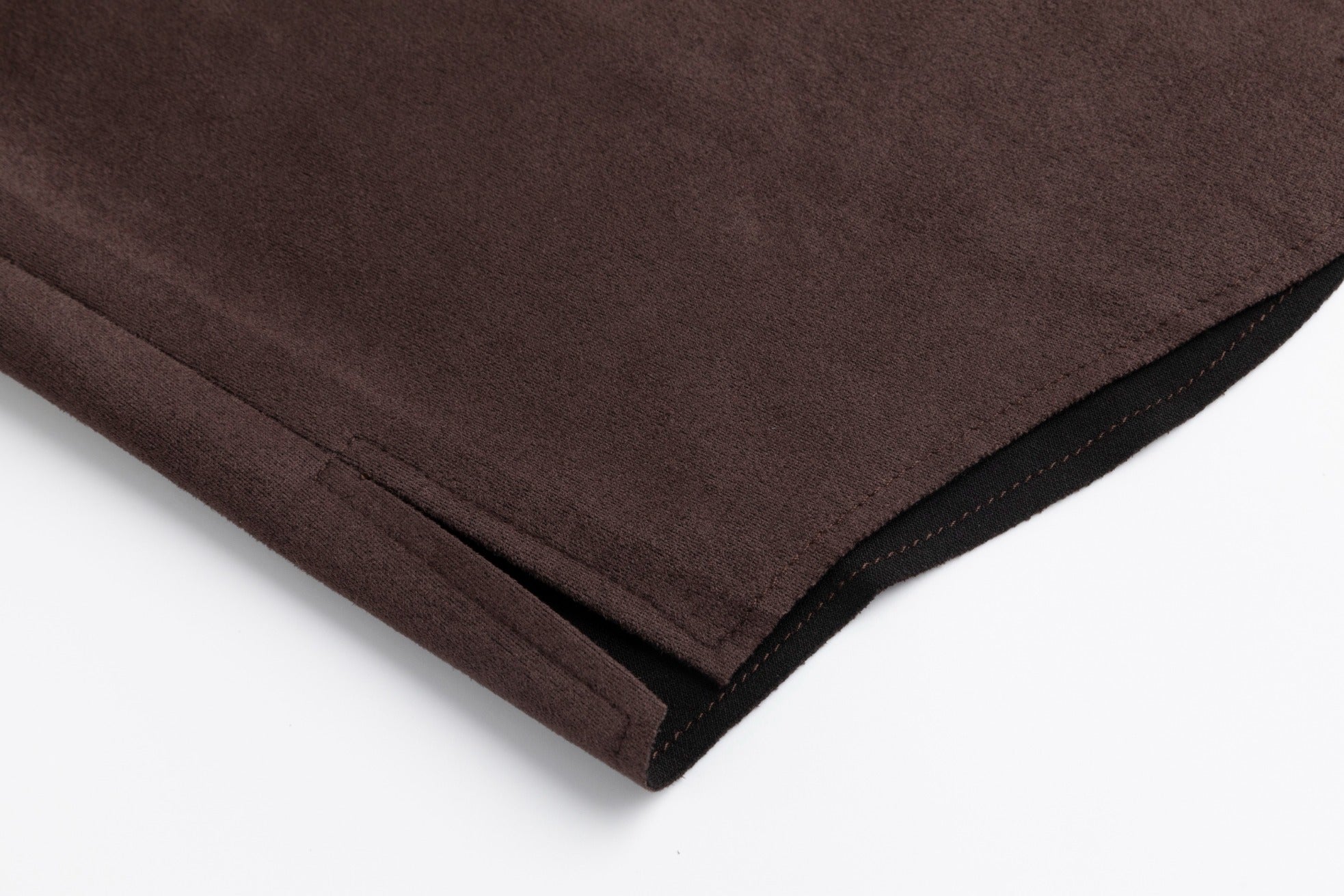 Suede Button Down Top - Brown