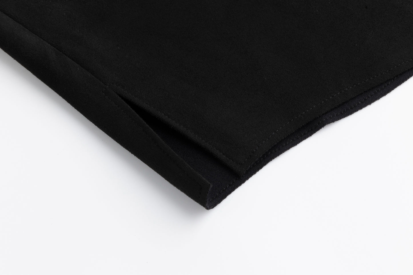 Suede Button Down Top - Black