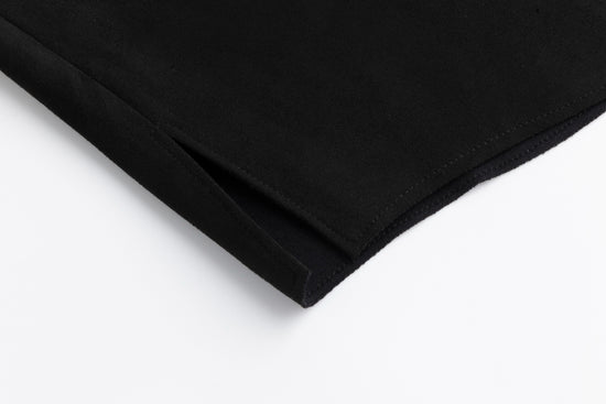 Suede Button Down Top - Black
