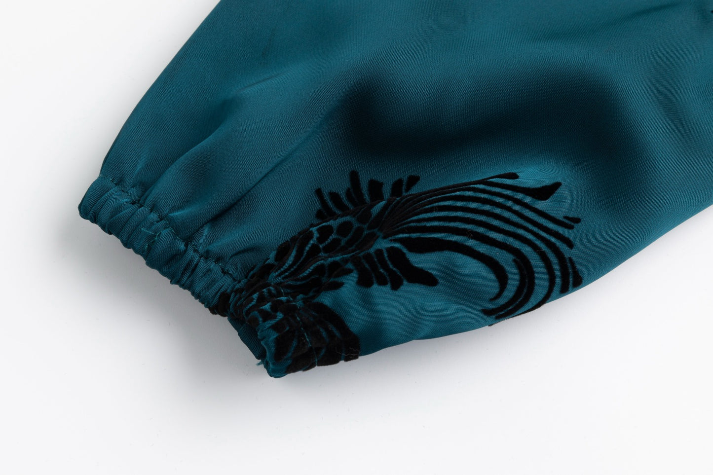 Teal Embroidered Braided Belt Dress