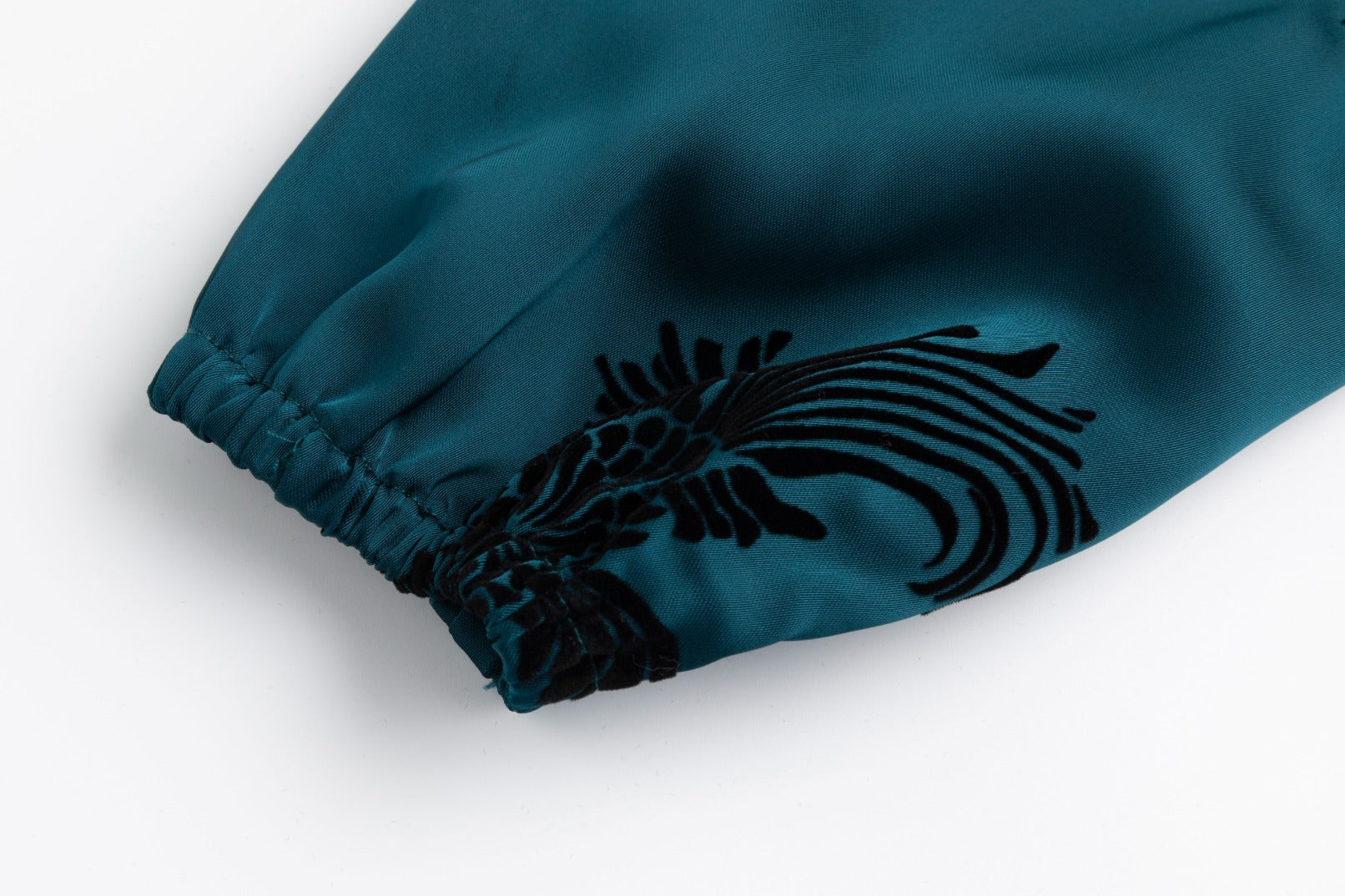 Teal Embroidered Braided Belt Dress