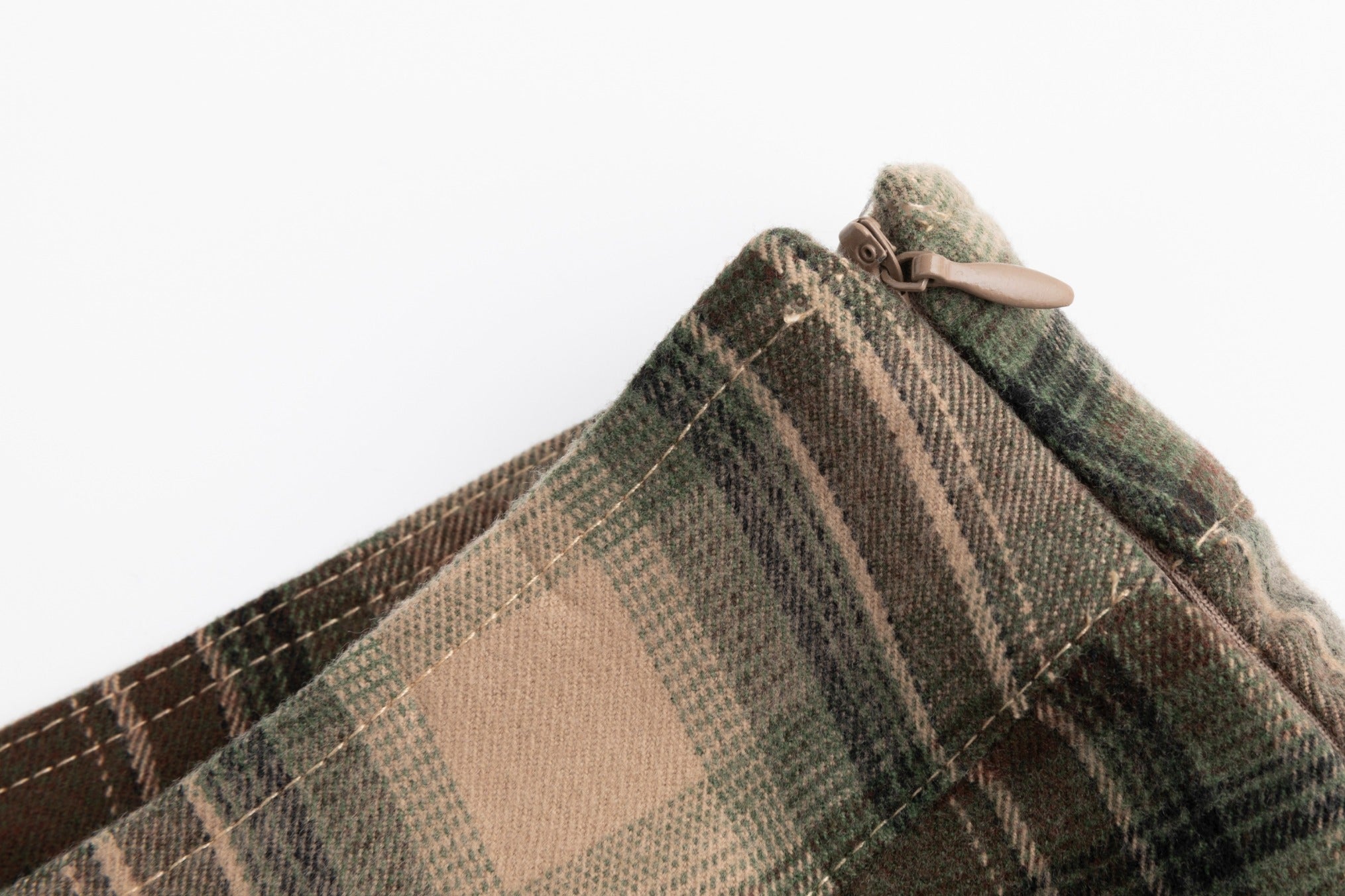 Green Plaid Pleated Skirt