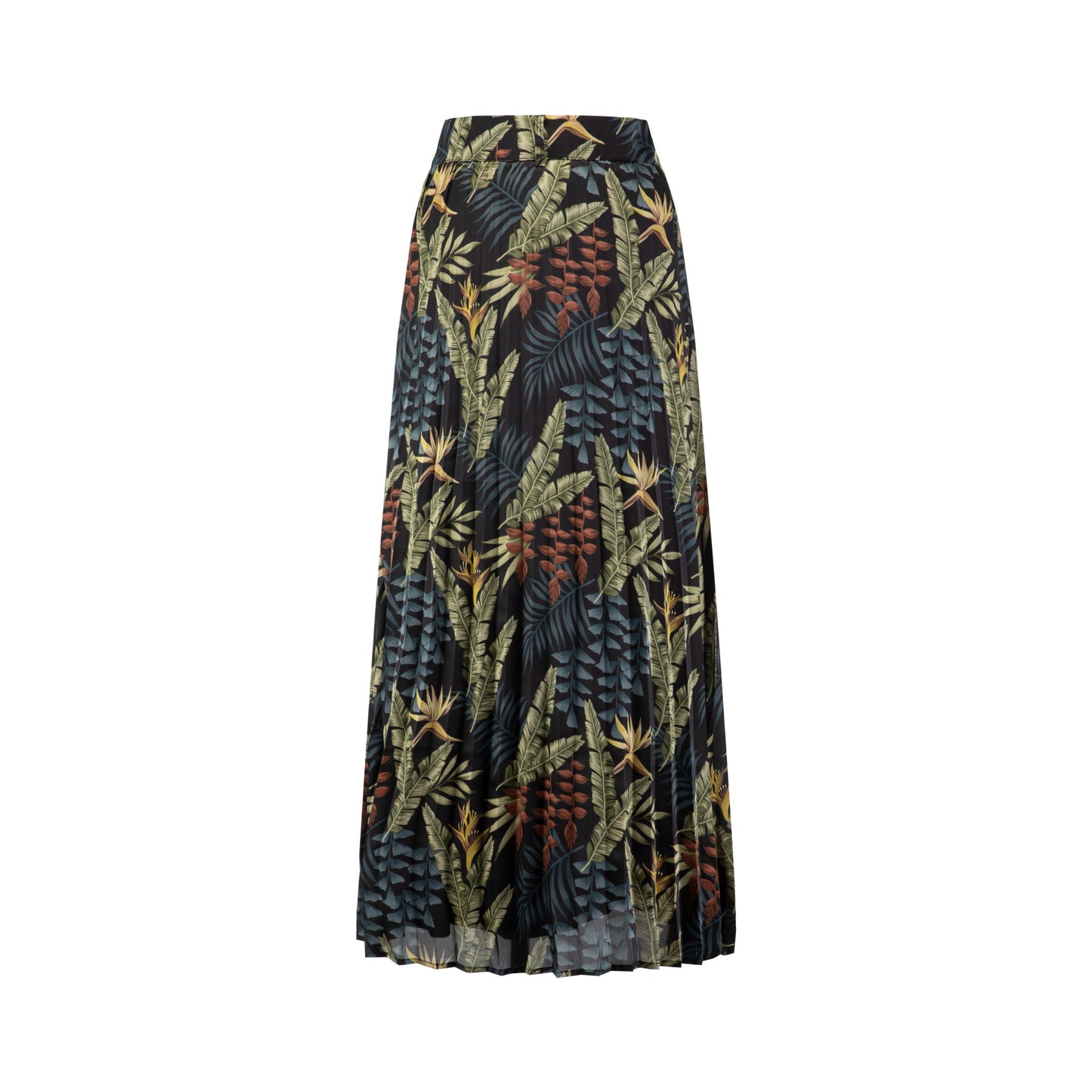 Multi Colored Leaves Printed Skirt
