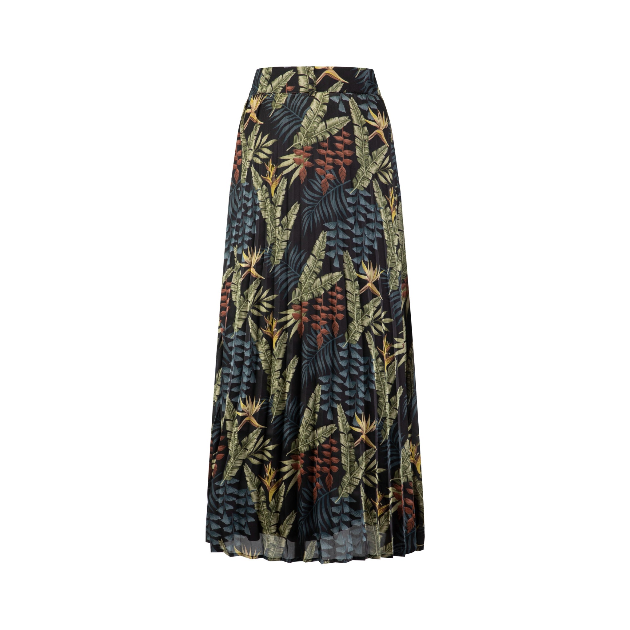 Multi Colored Leaves Printed Skirt