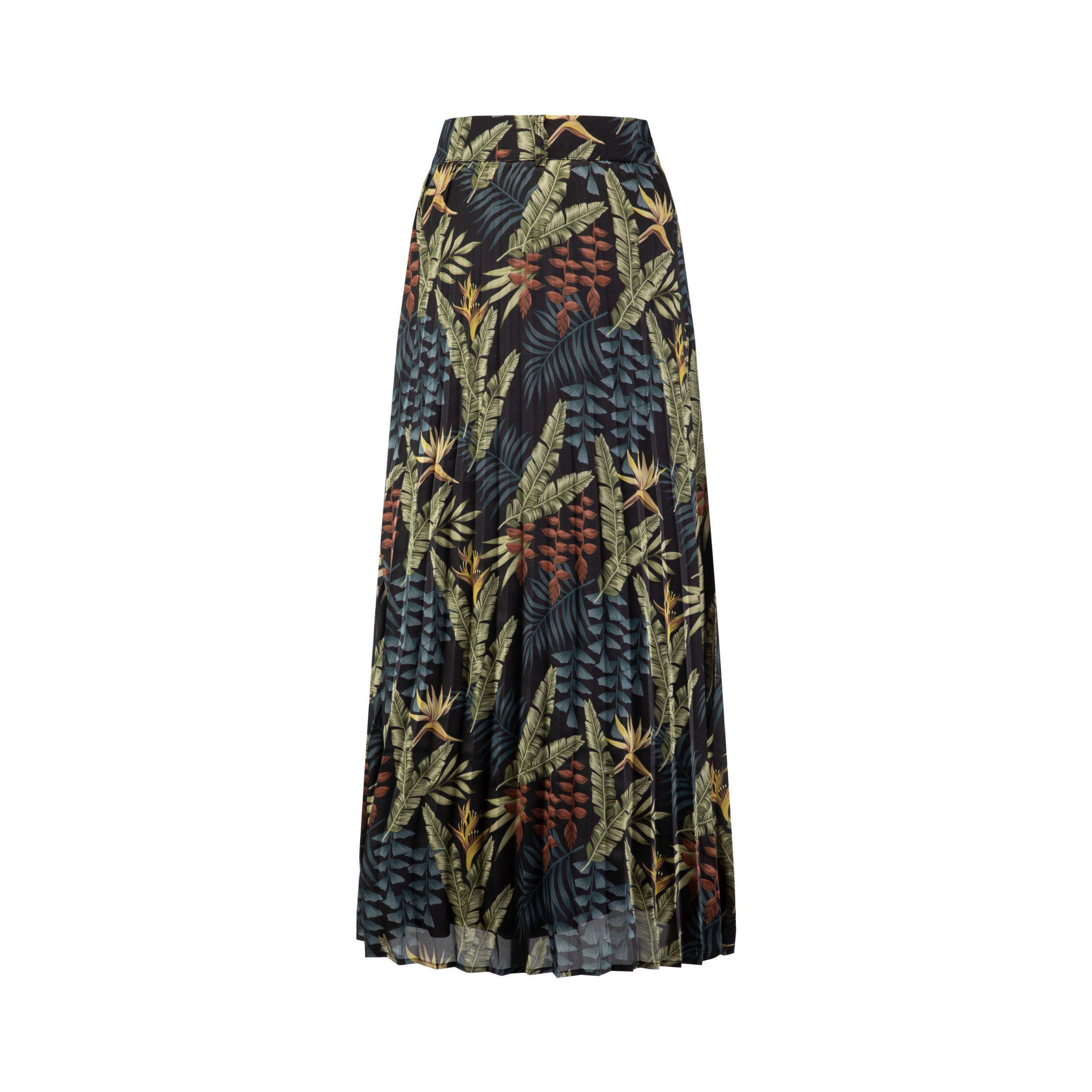 Multi Colored Leaves Printed Skirt