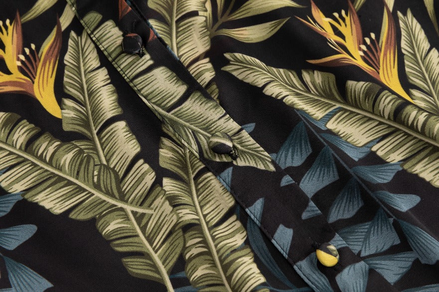 Multi Colored Leaves Printed Top