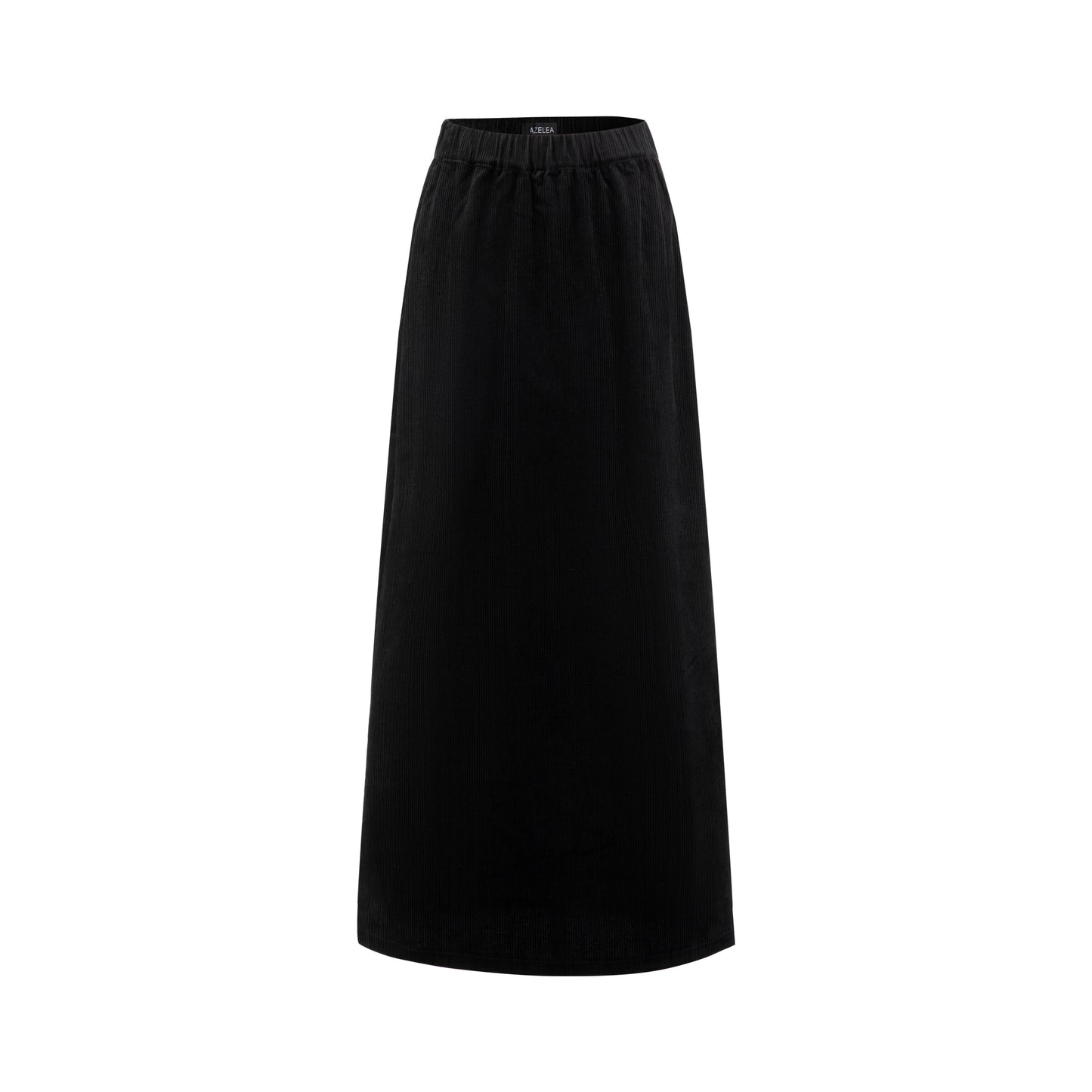 Black Velvet A-Line Skirt