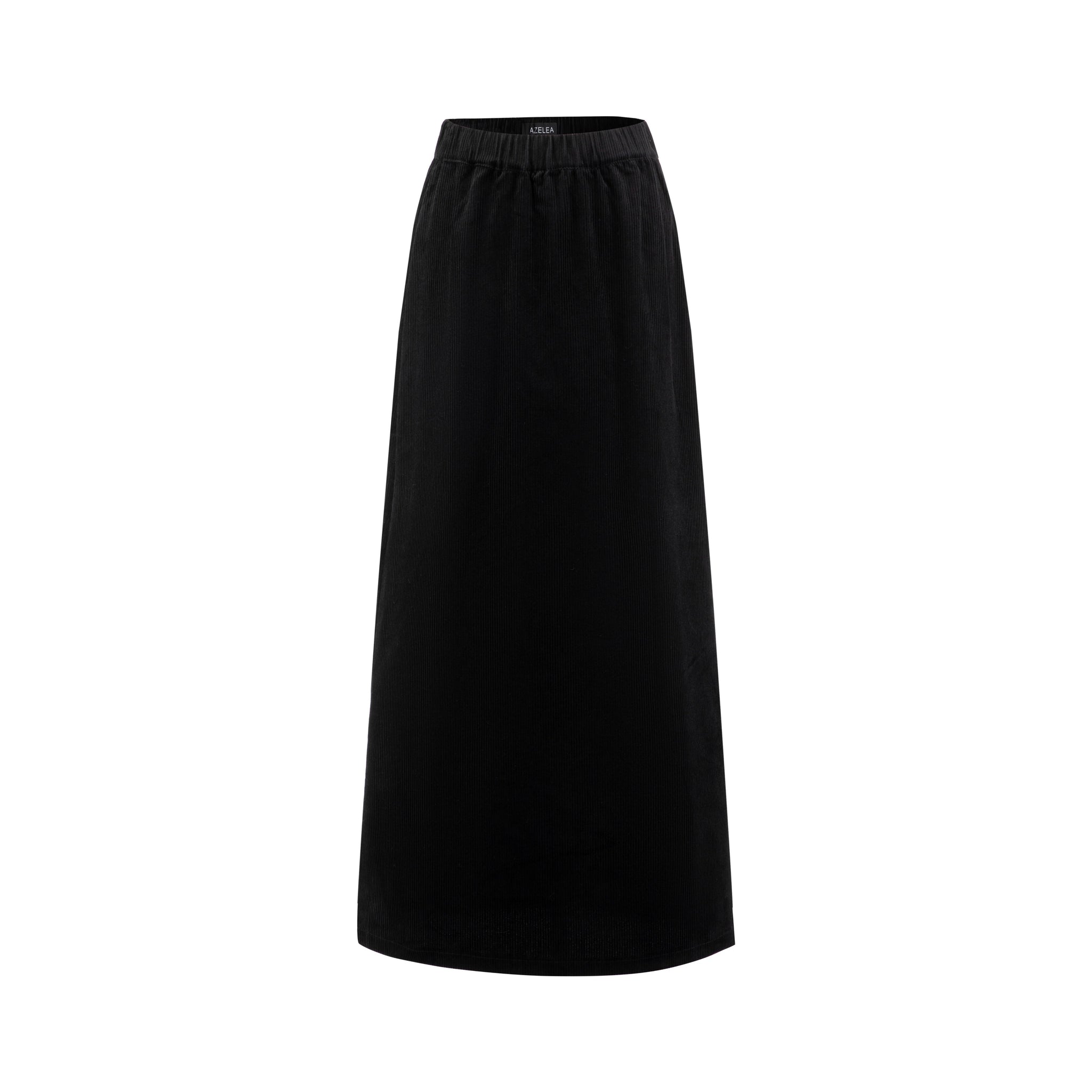 Black Velvet A-Line Skirt