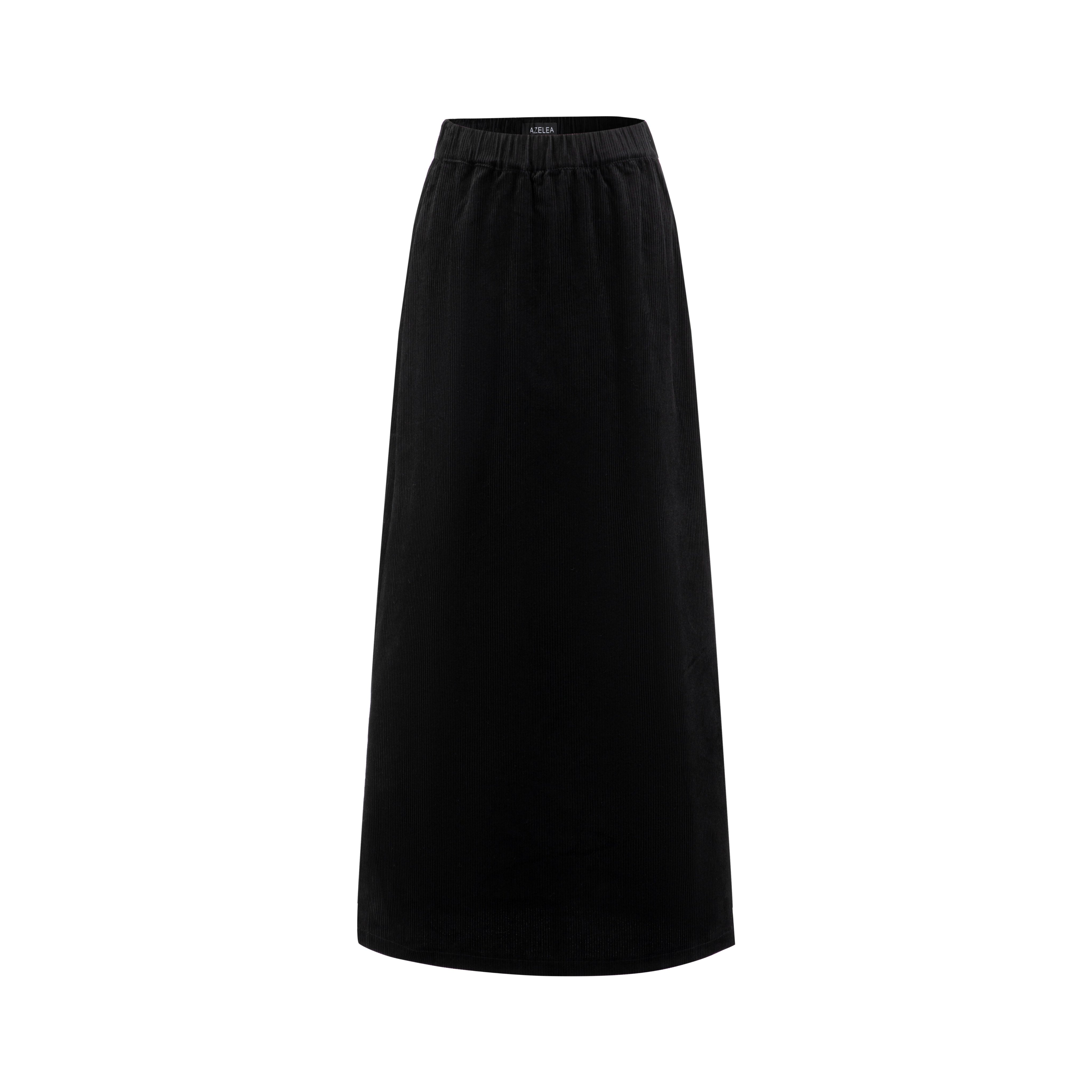 Black Velvet A-Line Skirt