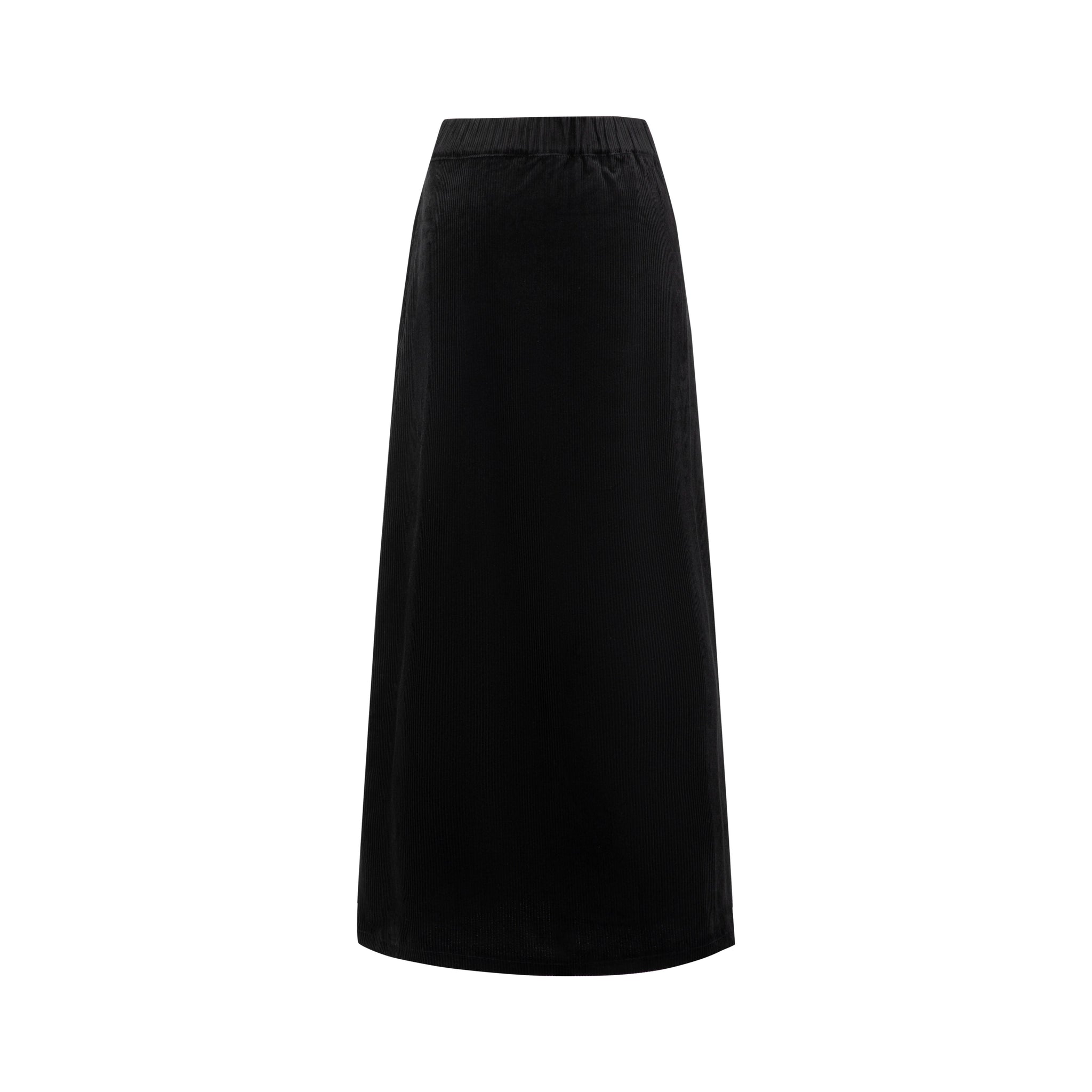 Black Velvet A-Line Skirt