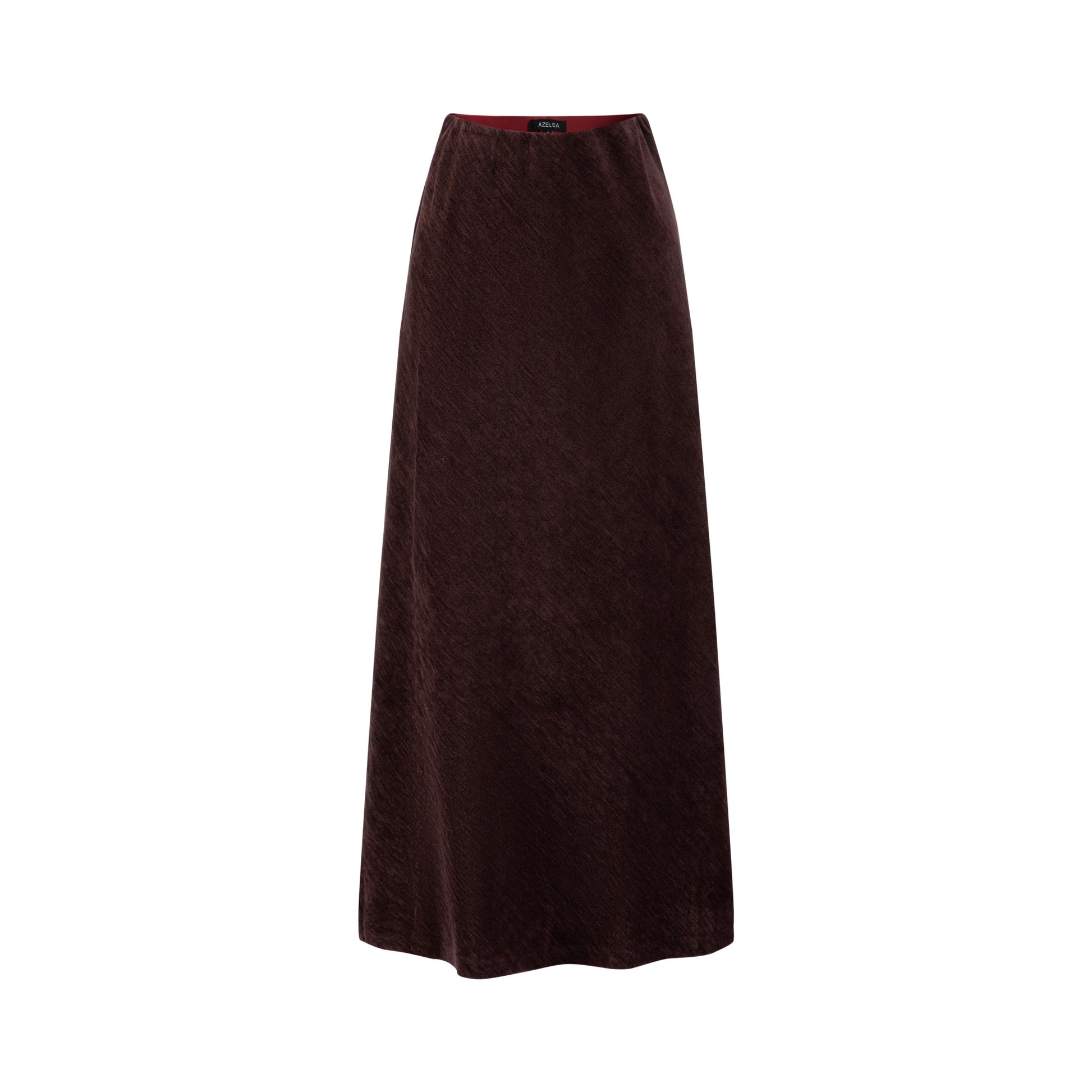 Burgundy Chanel Slip Skirt