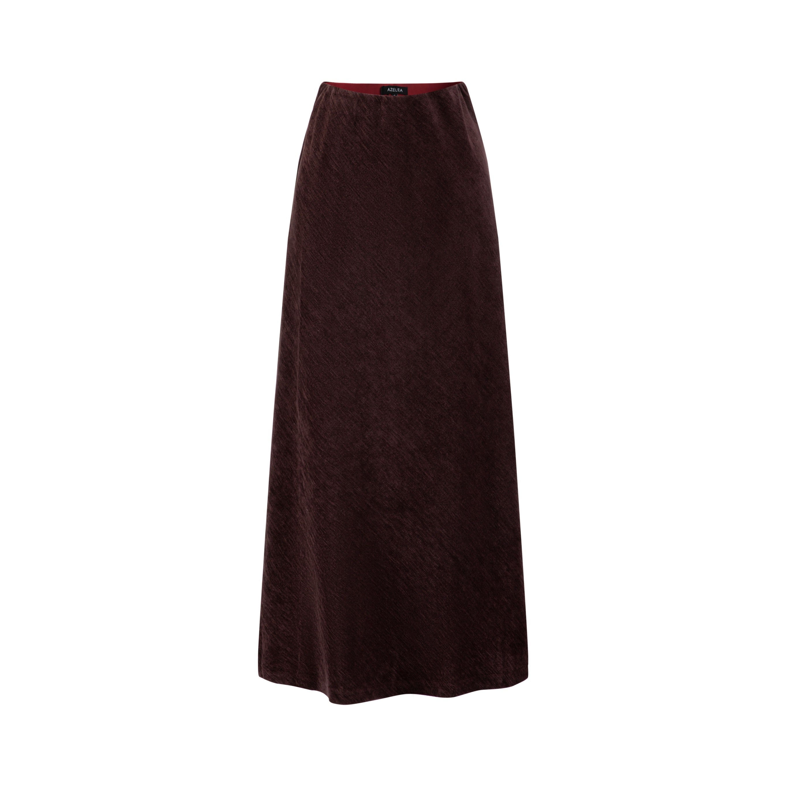 Burgundy Chanel Slip Skirt