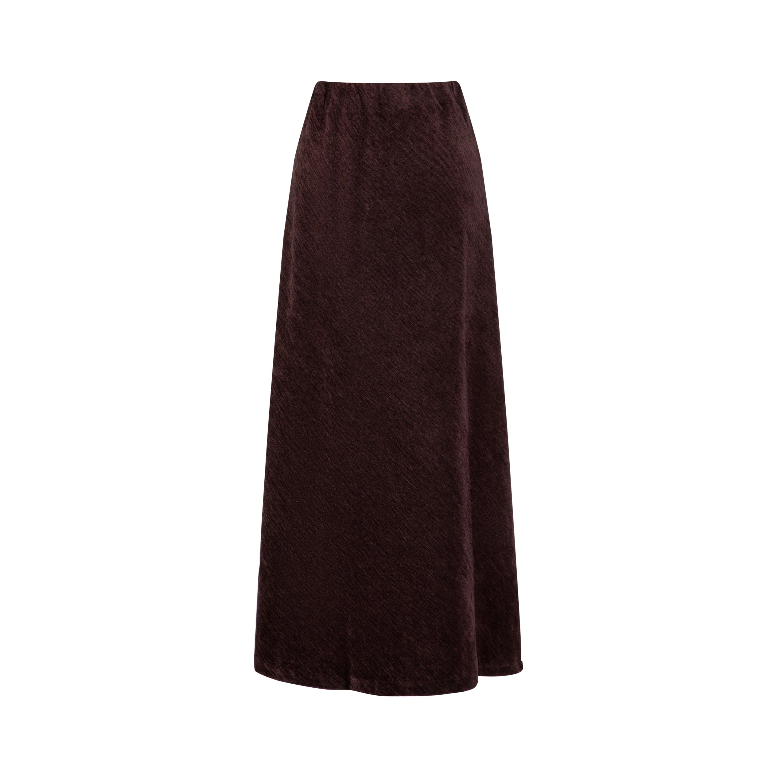 Burgundy Chanel Slip Skirt