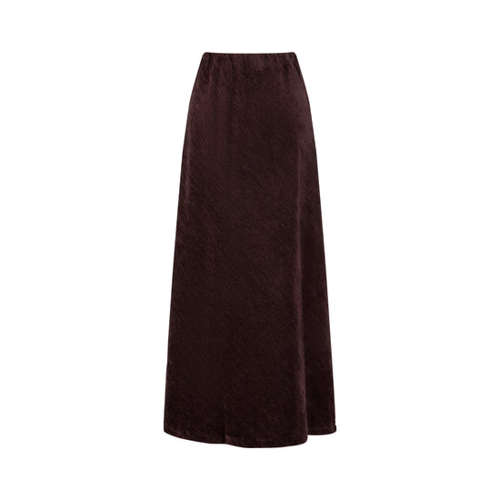 Burgundy Chanel Slip Skirt