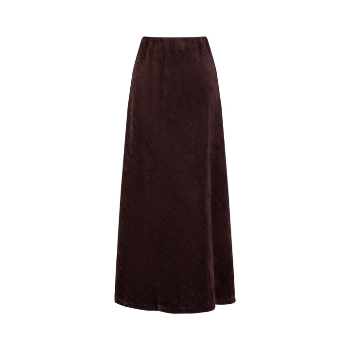 Burgundy Chanel Slip Skirt