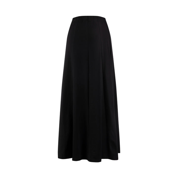 Circle Panelled Skirt - Black