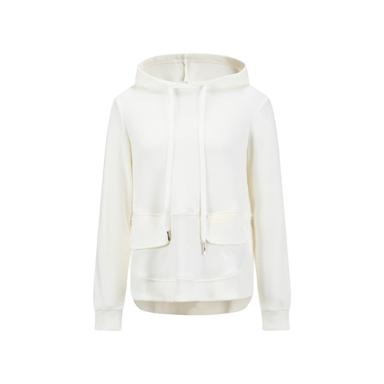 Sweater Hoodie-Cream