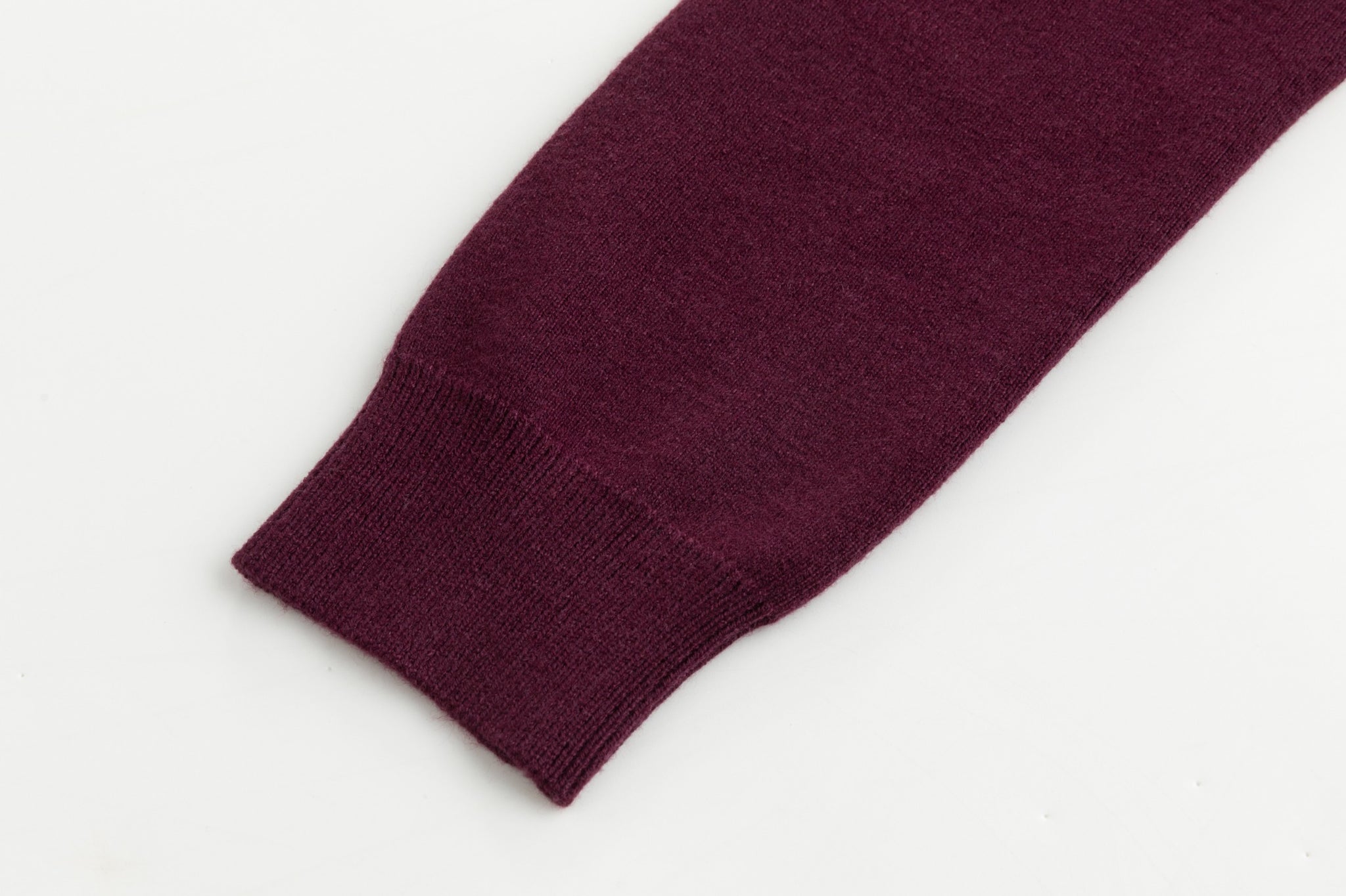 Burgundy Knit Mock Neck Top