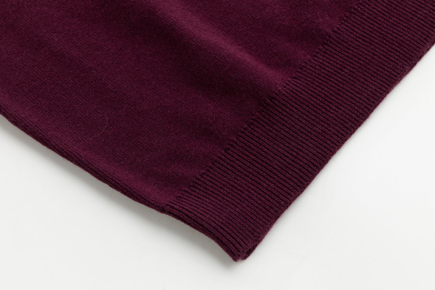 Burgundy Knit Mock Neck Top