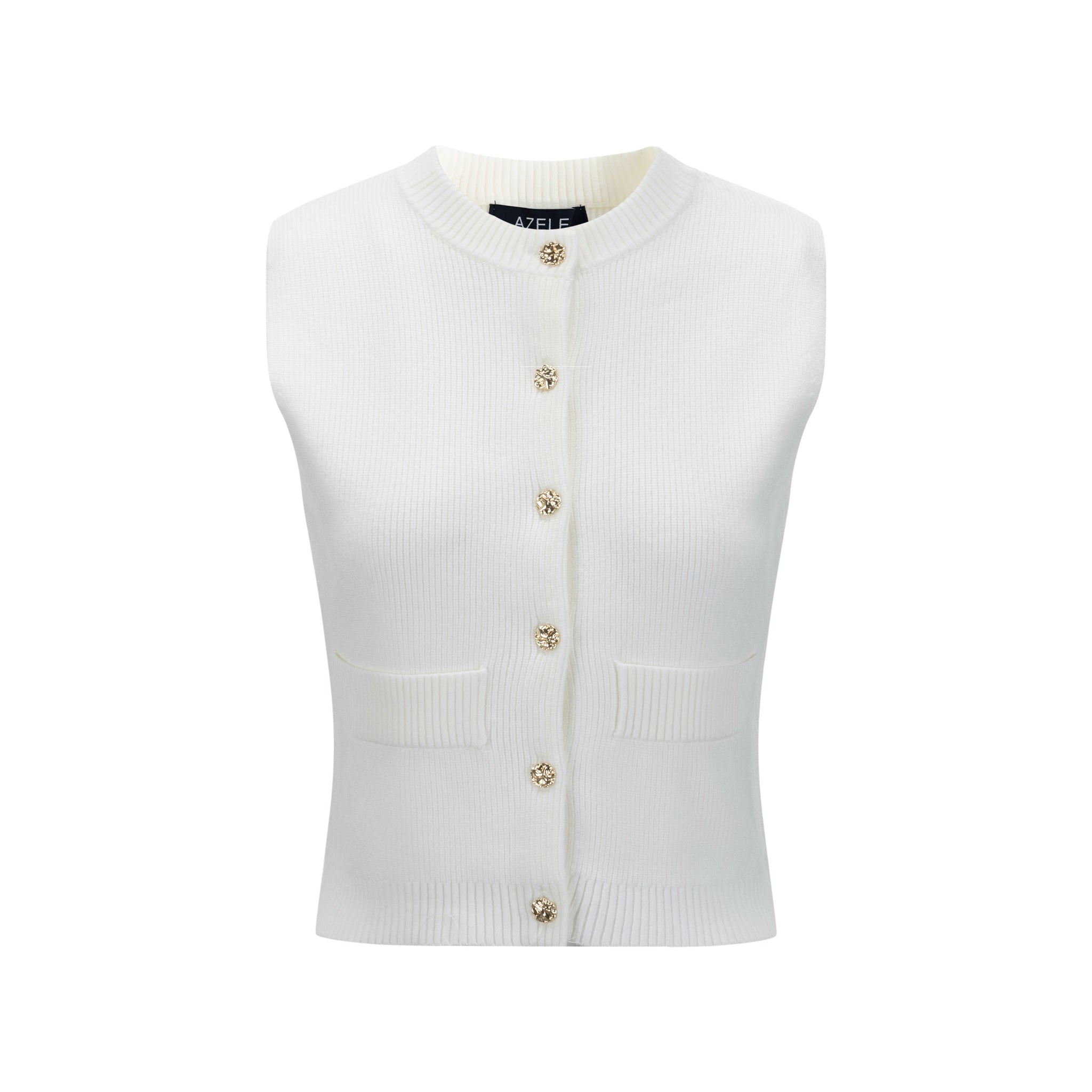Cardi Vest - Ivory