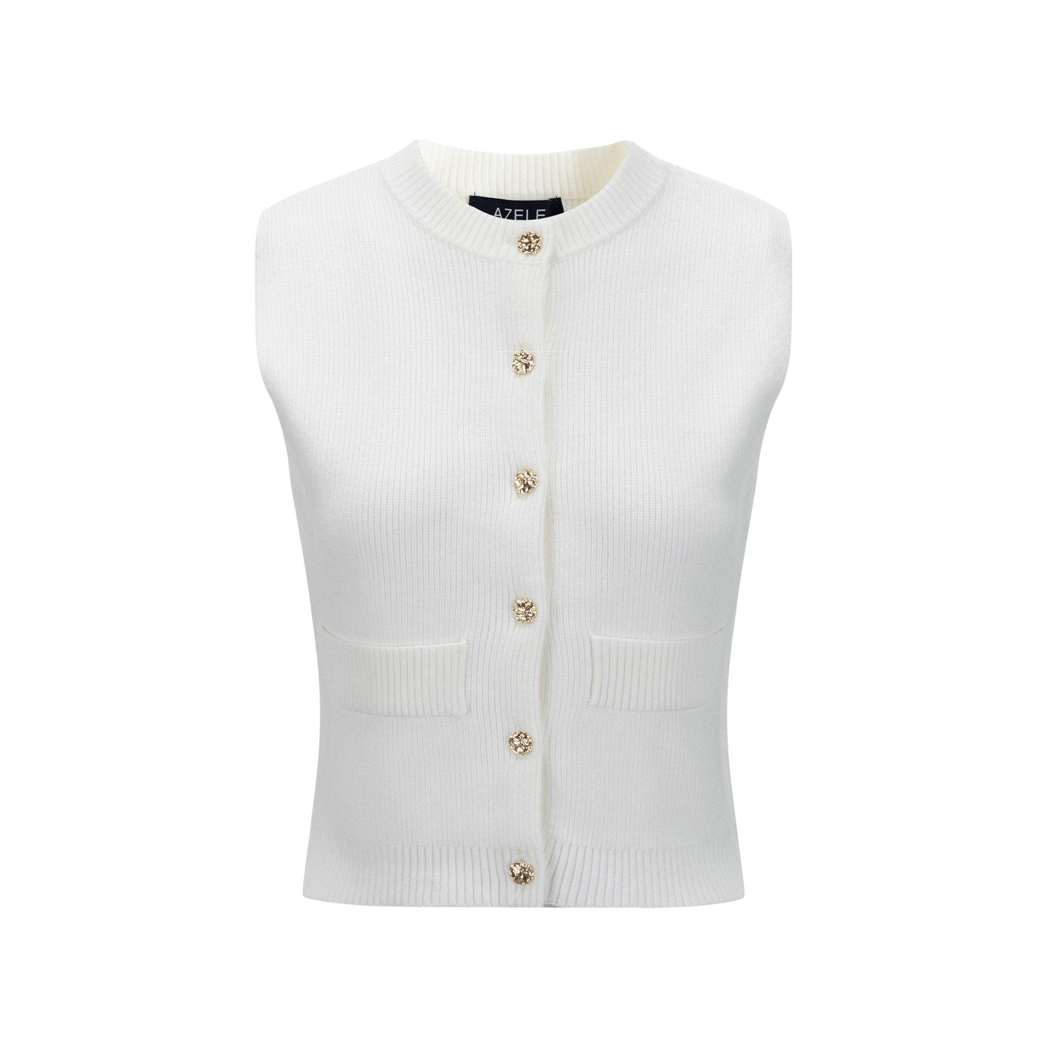 Cardi Vest - Ivory
