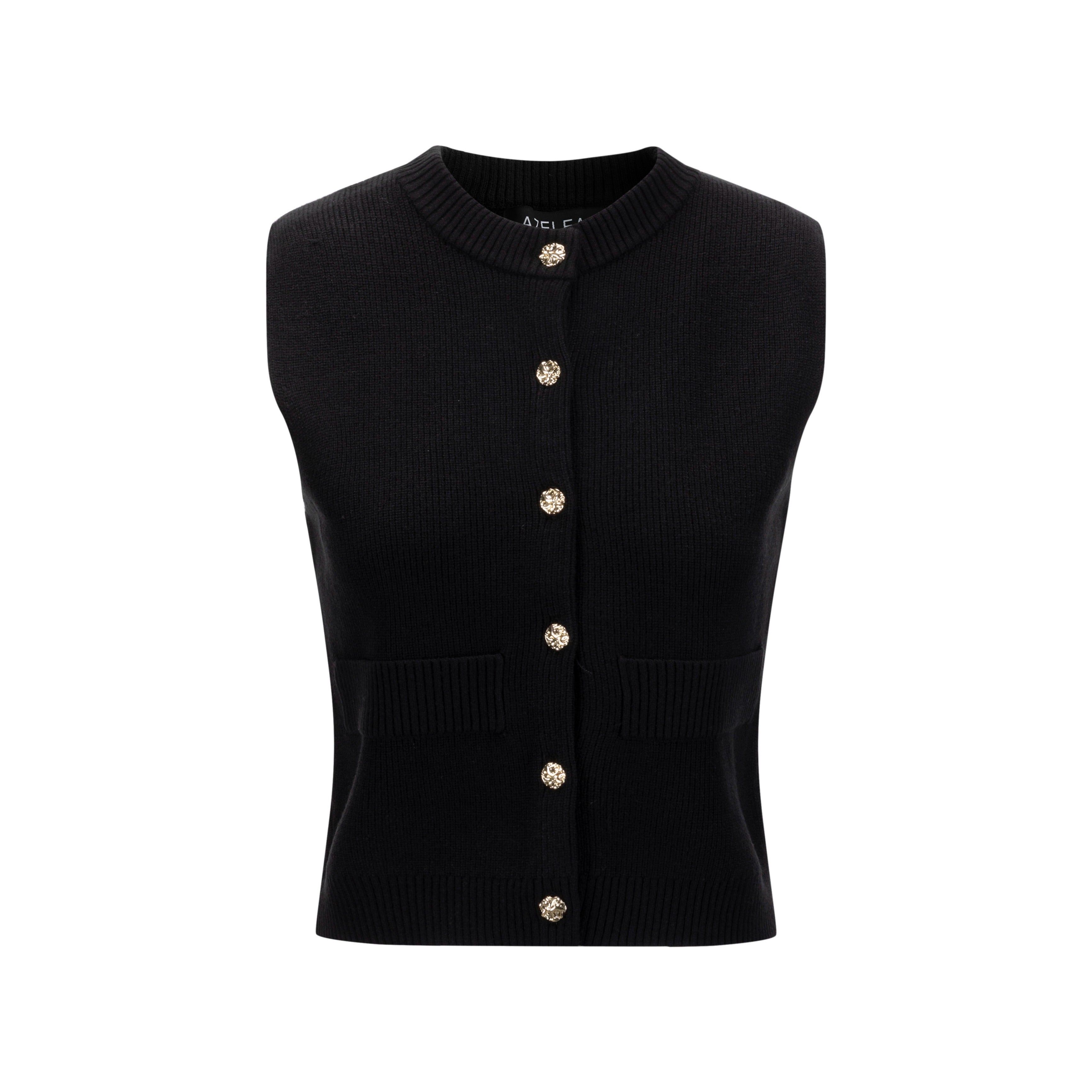 Cardi Vest - Black