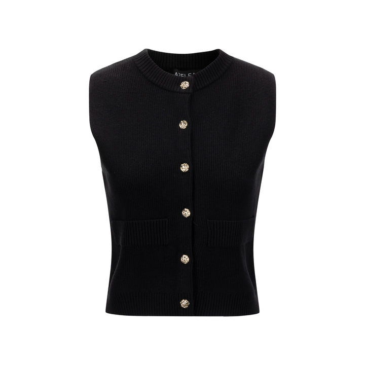 Cardi Vest - Black