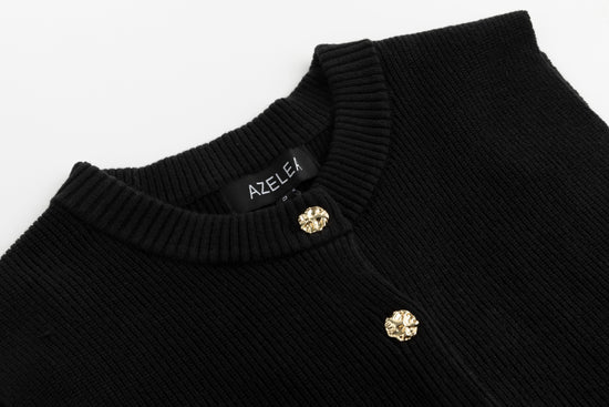 Cardi Vest - Black