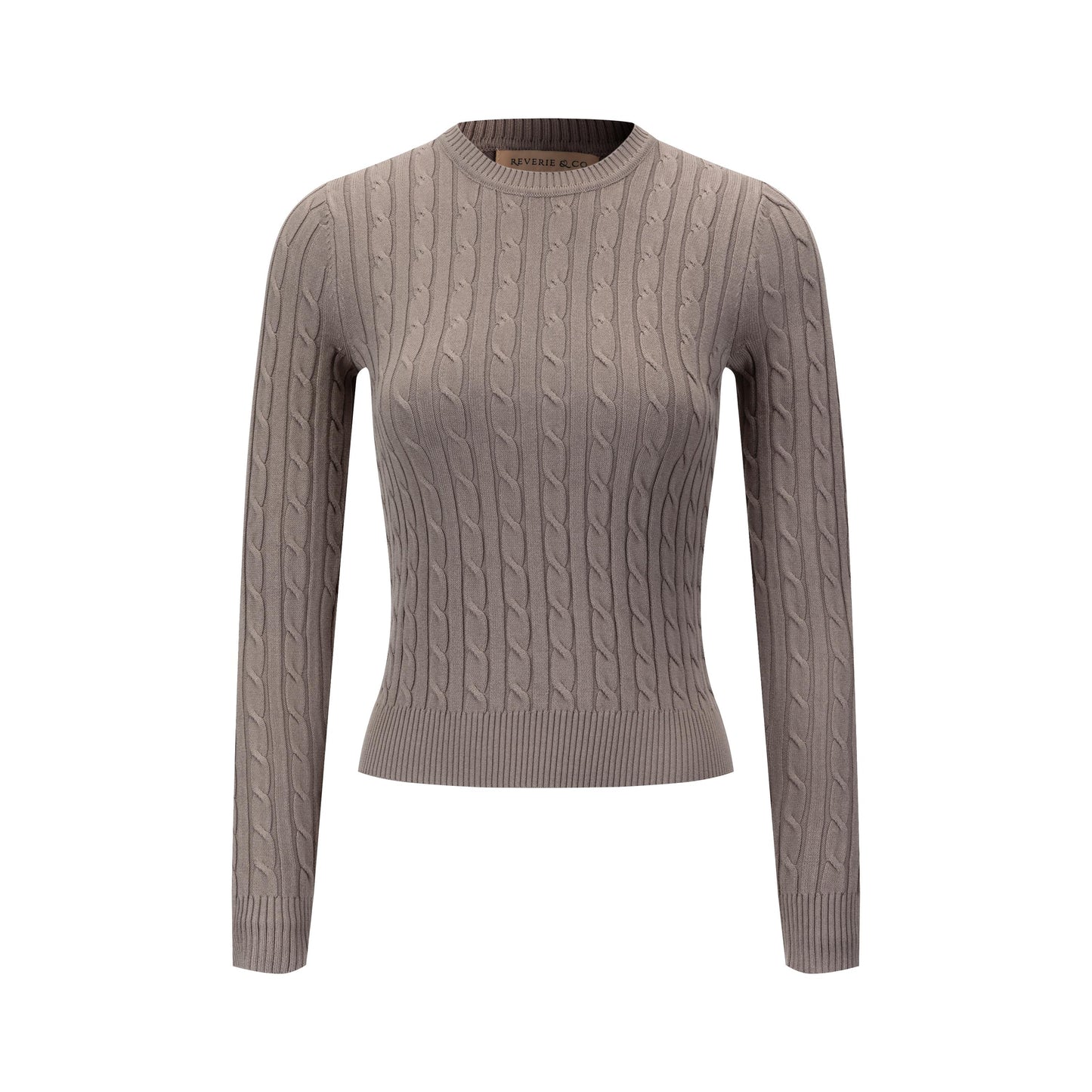 Cable Knit Sweater - Tan