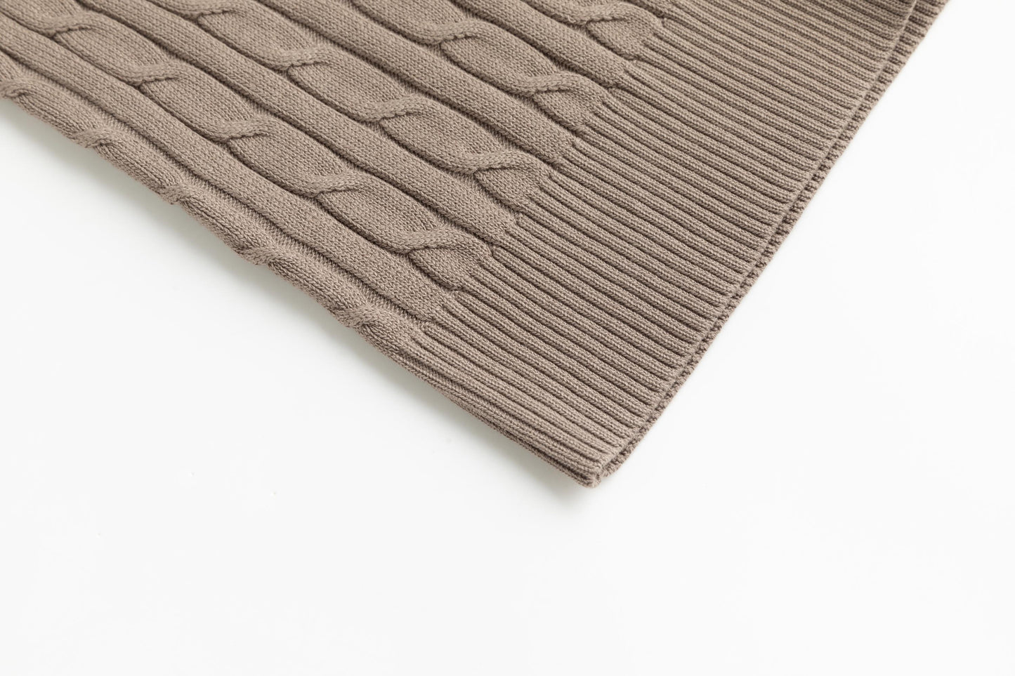 Cable Knit Sweater - Tan