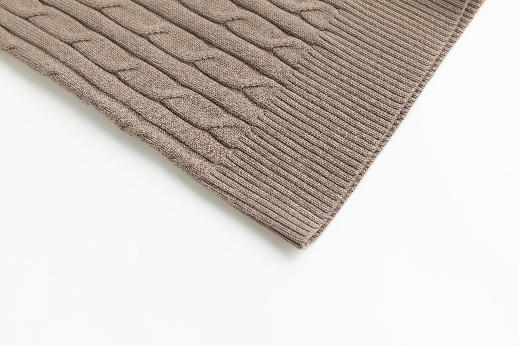 Cable Knit Sweater - Tan