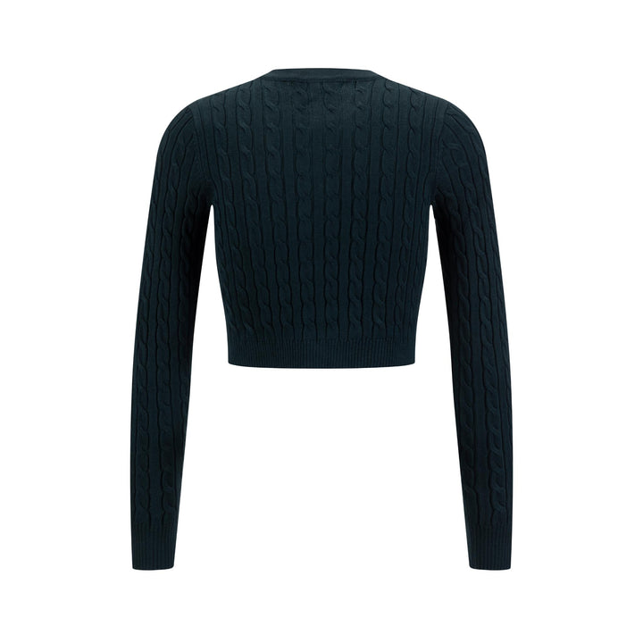 Cable Knit Cardigan - Green