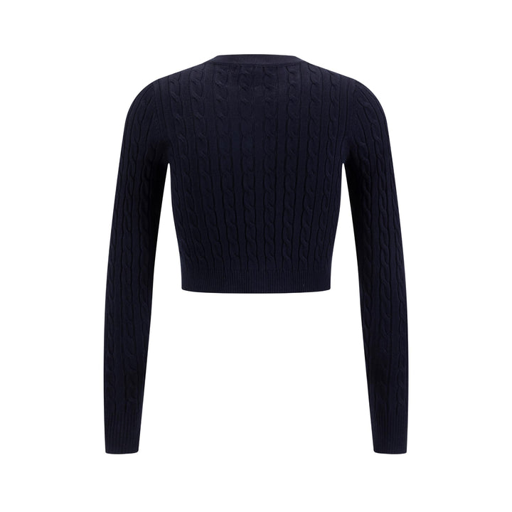 Cable Knit Cardigan - Blue